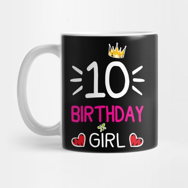 Kids 10th Birthday Girl Crown Princess by printedartings